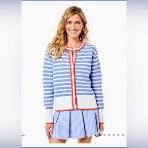 Addison Bay Striped Blue and White Cardigan